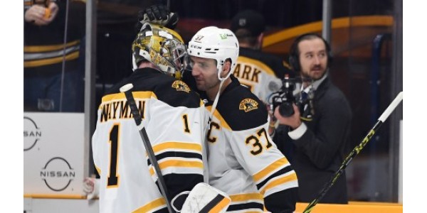 Jeremy Swayman je zarmoucen odchodem Patrice Bergerona Jeremy Swayman je zarmoucen odchodem Patrice Bergerona